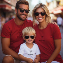 シンプルポケットハートと文字カスタムバレンタイン