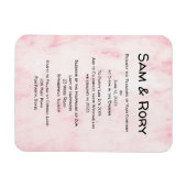 シンプルポストCovidの結婚お祝い招待状 マグネット (横)