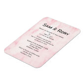 シンプルポストCovidの結婚お祝い招待状 マグネット (左側)