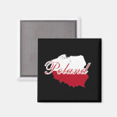 シンプルポーラモダンン国旗の地図お土産 マグネット (正面/裏面)