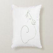 シンプルマウスアートアクセント枕 アクセントクッション (正面(垂直))