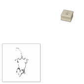 シンプルマウススケッチ ラバースタンプ (押印)