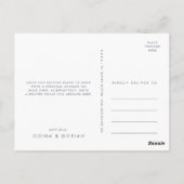 シンプルマウンテンサンキューハガキ ポストカード (裏面)