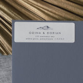 シンプルマウンテン差出人住所ラベル ラベル