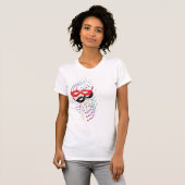 シンプルマカラフルスクデザイン Tシャツ (正面フル)