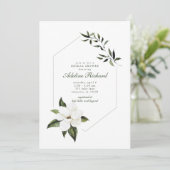 シンプルマグノリアブライダルシャワー招待 招待状 (スタンド正面)