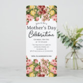シンプルマザーズデイお祝い |フローラテーマ 招待状 (スタンド正面)