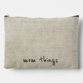 シンプルマザーズデイミニマルプリントカットソーバッグ アクセサリーポーチ (正面)