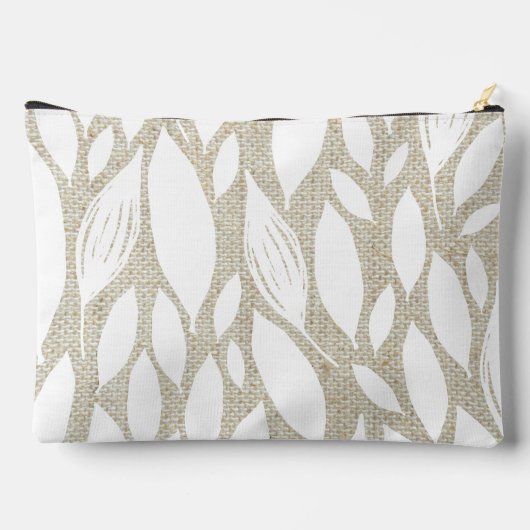 シンプルマザーズデイリネンミニマル化粧品バッグ アクセサリーポーチ (裏面)