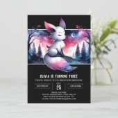 シンプルマジカルウルフバースデー 招待状 (スタンド正面)