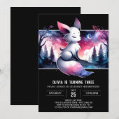 シンプルマジカルウルフバースデー 招待状 (正面/裏面)