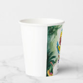 シンプルマジカルパロット誕生日 紙コップ (右)