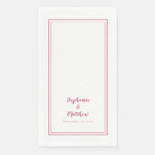 シンプルマゼンモダンタミニマル結婚レッド (正面)