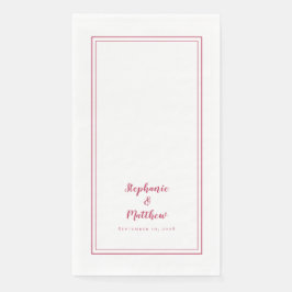 シンプルマゼンモダンタミニマル結婚レッド