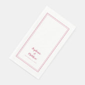 シンプルマゼンモダンタミニマル結婚レッド (コーナー)