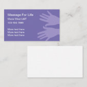 シンプルマッサージ又は物理セラピスト 名刺 (正面/裏面)