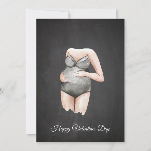 シンプルママはバレンタインデーのプレゼント シーズンカード (正面)