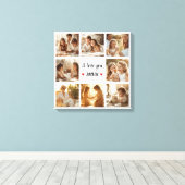 シンプルママギフト用シックな写真コラージュのキャンバス キャンバスプリント (インサイチュ (ウッドフロア))
