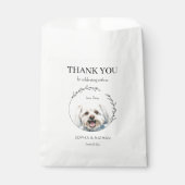 シンプルマルチーズドッグ結婚サンキュー フェイバーバッグ (正面)