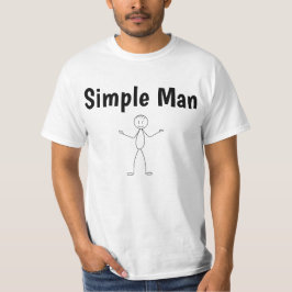 シンプルマン棒人間 Tシャツ