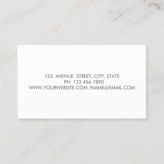 シンプルミキサーフラワーベーカリー名刺 名刺 (裏面)