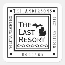 シンプルミシモダンガン差出人住所 スクエアシール