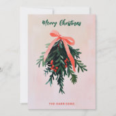 シンプルミステレモダントー非フォトピ絵を描ンク 招待状 (正面)