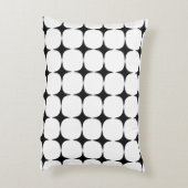 シンプルミッドセンチュリーモダン白黒パターン アクセントクッション (裏面(縦))