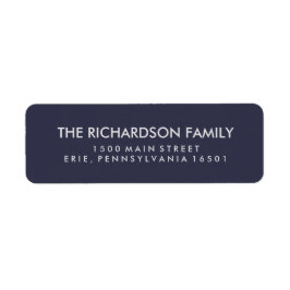 シンプルミッドナイトブルーとシルバー ラベル