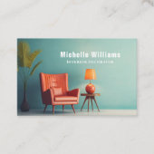 シンプルミッドモダンセンチュリーレトロルームデコール 名刺 (正面)