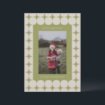 シンプルミッド・センチュリーモダンセージ緑の写真 シーズンカード<br><div class="desc">シンプルミッドセンチュリーモダンサージグリーンフォトホリデーカード</div>