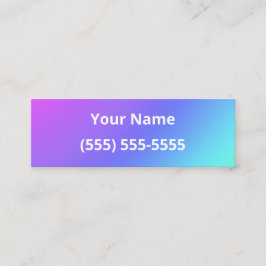 シンプルミニビジネスカラフルカード スキニー名刺