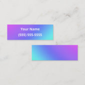 シンプルミニビジネスカラフルカード スキニー名刺 (正面/裏面)