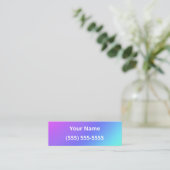 シンプルミニビジネスカラフルカード スキニー名刺 (スタンド正面)