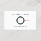 シンプルミニマはっきりしたリスト 名刺 (正面)