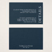 シンプルミニマエレガントリストの控えめの文字結婚ズ (正面&裏面)