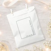 シンプルミニマエレガントリストの控えめの文字結婚ズ フェイバーバッグ (クリップ留めされた状態)