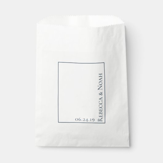 シンプルミニマエレガントリストの控えめの文字結婚ズ フェイバーバッグ (正面)