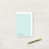 シンプルミニマエレガントリストアクアカラーブロック ポストイット (デスク上)