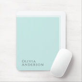 シンプルミニマエレガントリストアクアカラーブロック マウスパッド (マウス)