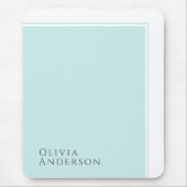 シンプルミニマエレガントリストアクアカラーブロック マウスパッド (正面)