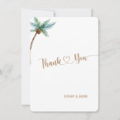 シンプルミニマエレガントリストカスタムビーチ結婚式 ノートカード (正面)