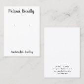 シンプルミニマエレガントリストジュエリーイヤリングディスプレイ 名刺 (正面/裏面)