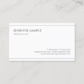 シンプルミニマエレガントリストプロフェッショナルモダン 名刺 (裏面)