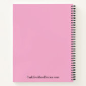 シンプルミニマエレガントリストベビーピンクシックスパイラル ノートブック (裏面)