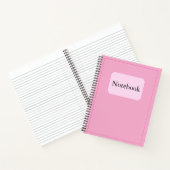 シンプルミニマエレガントリストベビーピンクシックスパイラル ノートブック (内部)
