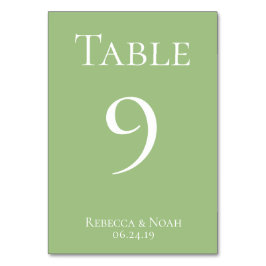 シンプルミニマエレガントリスト文字結婚ズ テーブルナンバー
