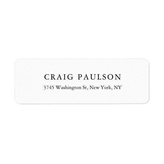 シンプルミニマエレガントリスト ラベル (正面)