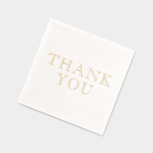 シンプルミニマエレガントリスト#36ありがとう 箔ナプキン (左)