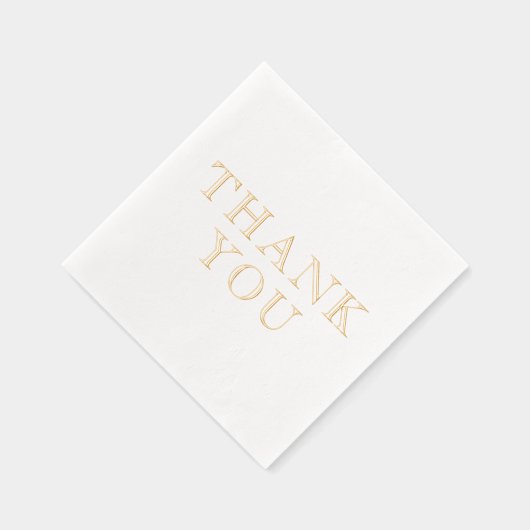 シンプルミニマエレガントリスト#36ありがとう 箔ナプキン (右)